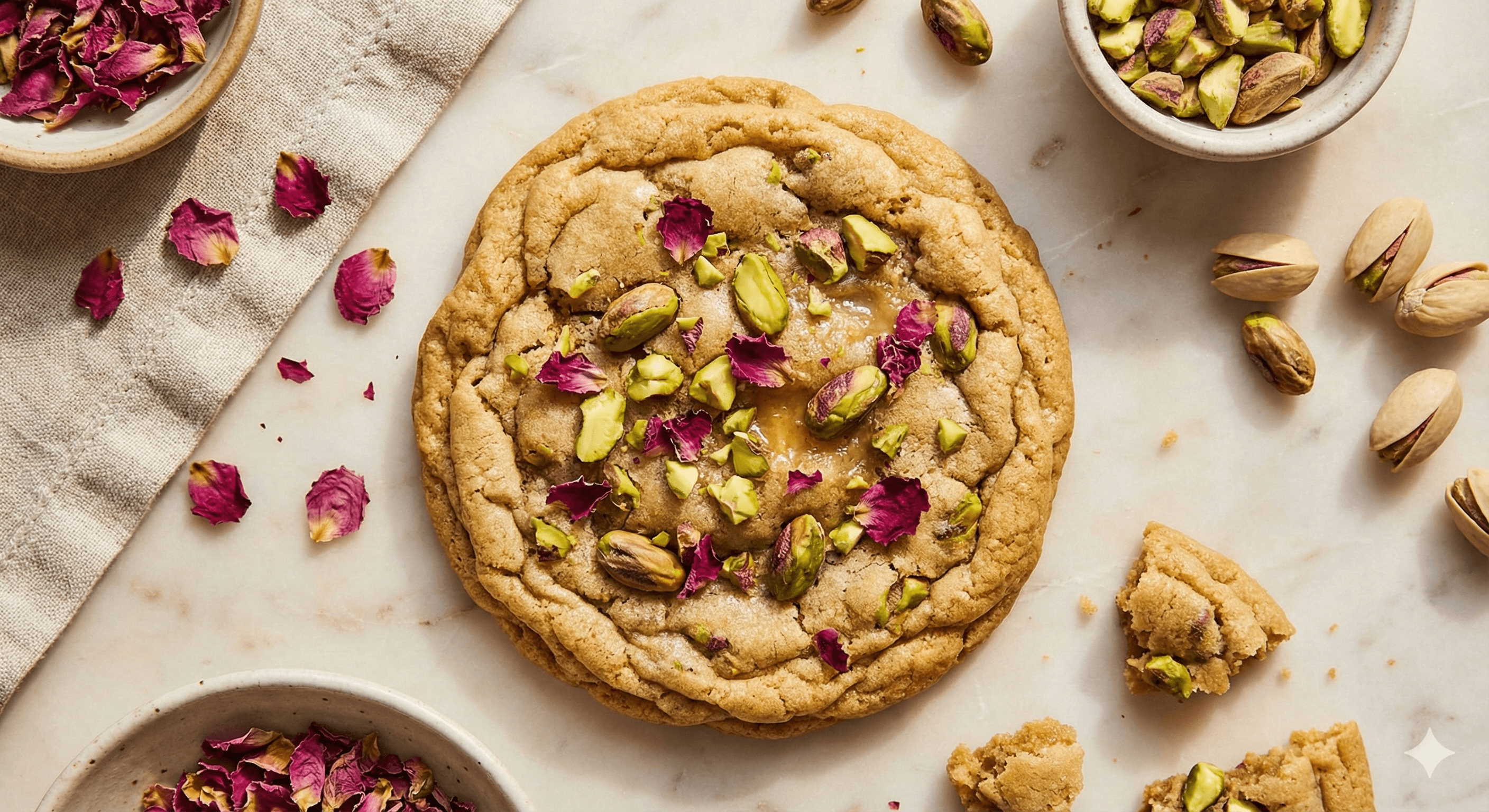 Pistachio Rose Cookie